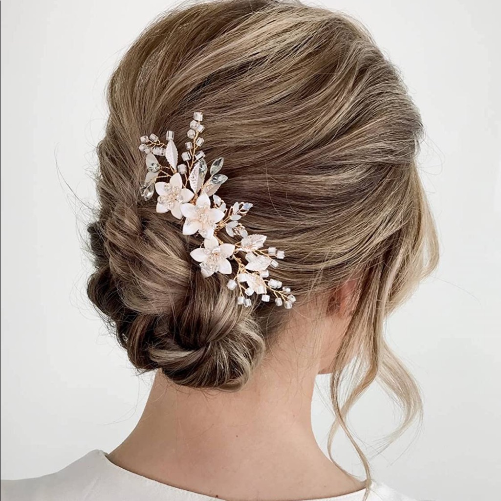 Floral Crystal Hair Piece